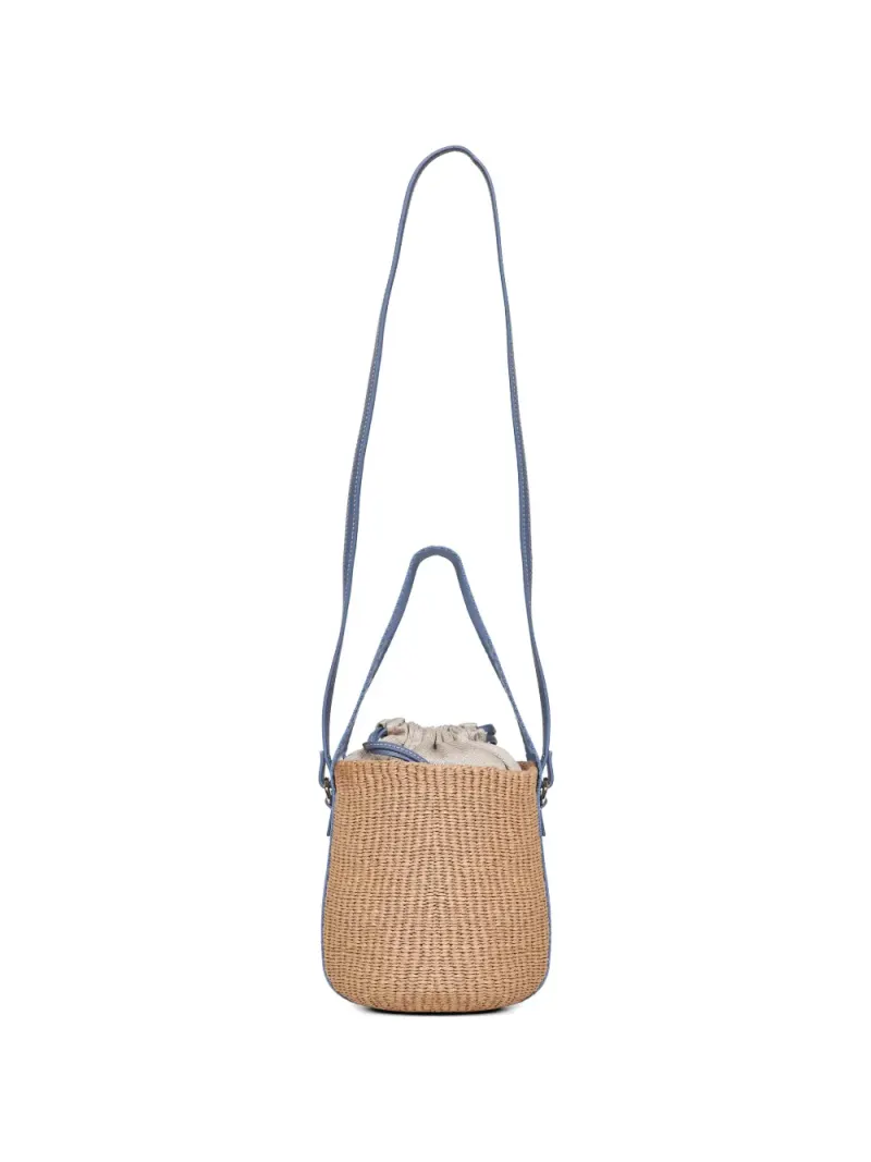 Chloé Kleine Woody Korbtasche in Nude