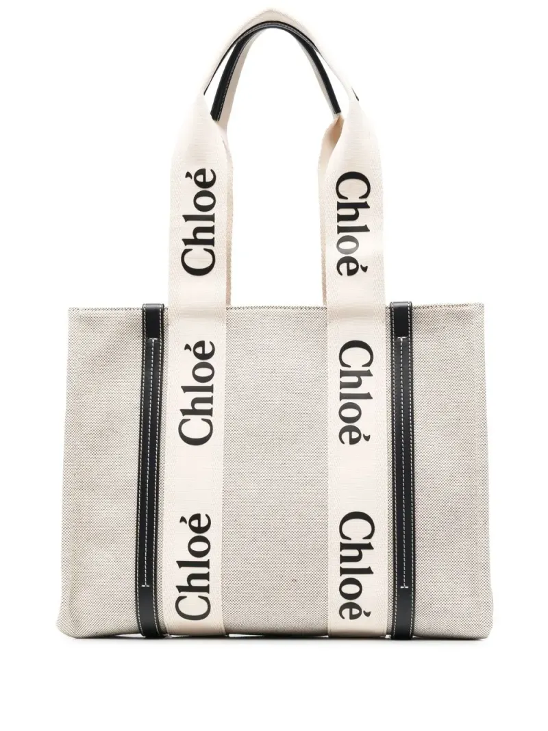 Chloé Woody Shopper in Nude