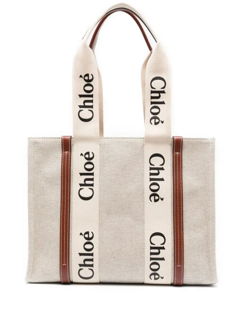 Chloé Woody Shopper in Nude