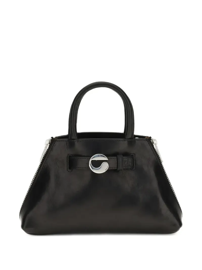 Coperni Mini Data Tote Bag mit Reißverschluss Mini in Schwarz