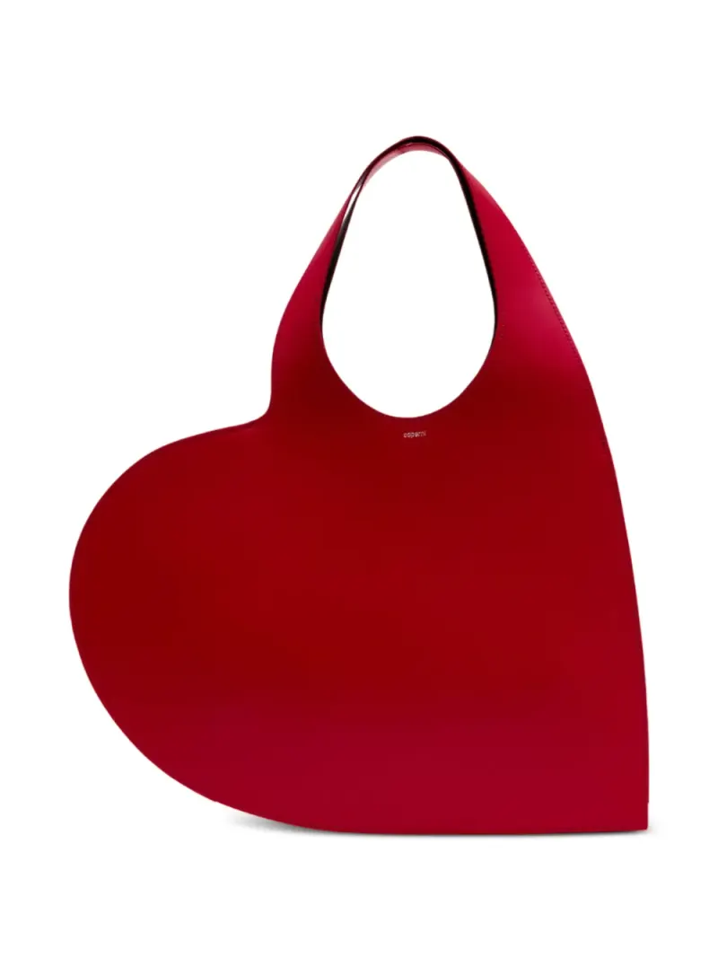 Coperni double heart tote bag in Rot