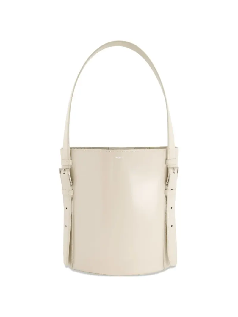 Coperni Ergonomische Beuteltasche in Zylinderform in Nude