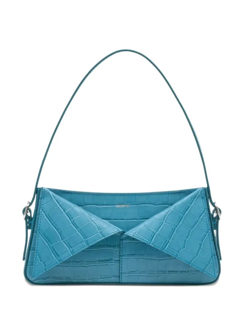 Coperni Handtasche mit Kroko-Effekt in Blau