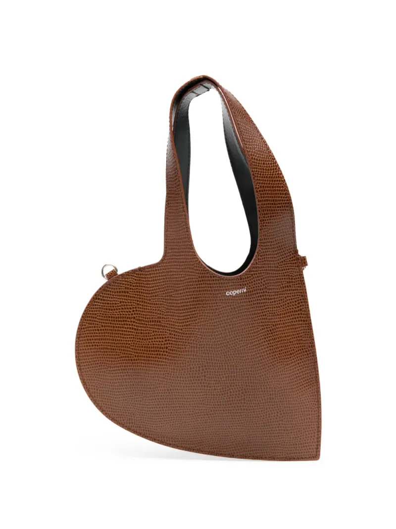 Coperni Mini Heart Tote Bag Mini in Braun