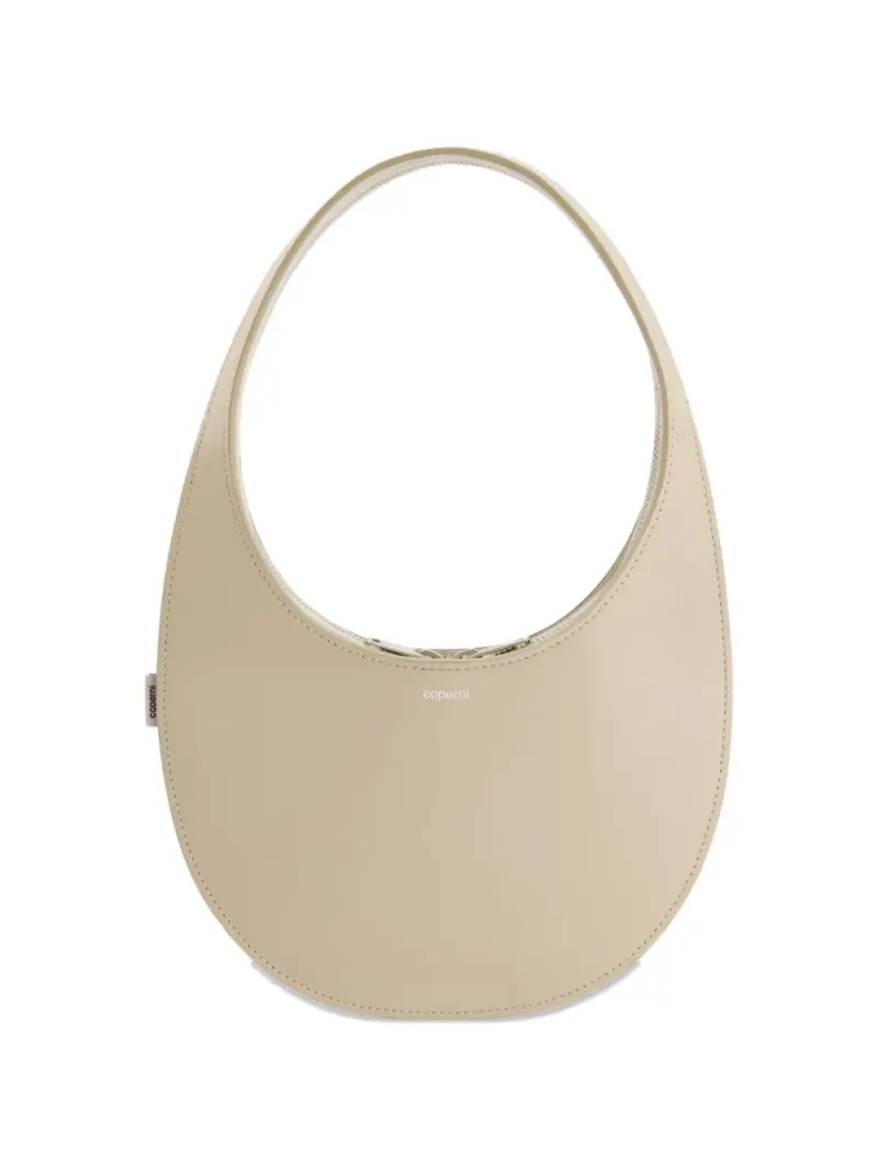 Coperni Schultertasche mit gewölbtem Henkel in Nude