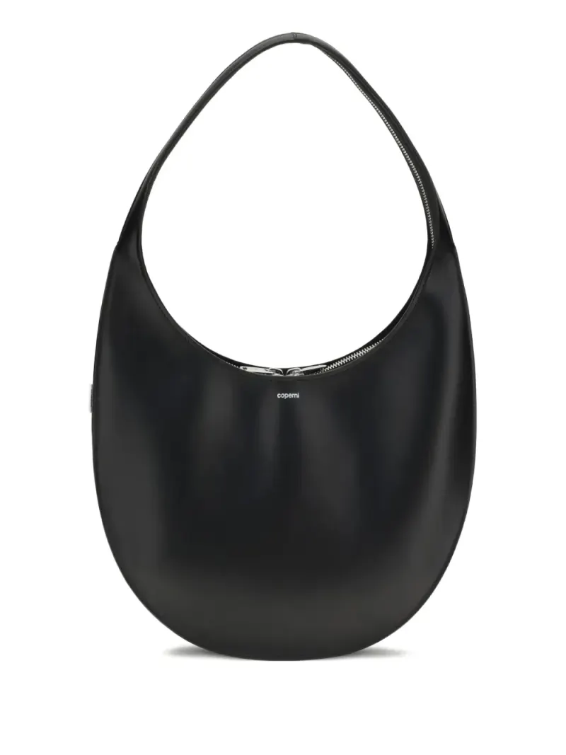 Coperni Mittelgroße Soft Swipe Schultertasche in Schwarz