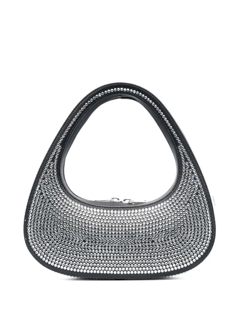 Coperni Mini Swipe Tote Bag mit Strass Mini in Schwarz