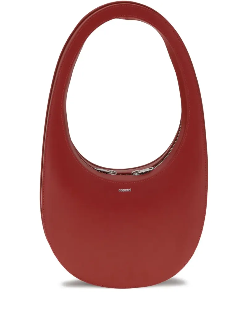 Coperni Swipe Schultertasche mit ovalem Gestell in Rot