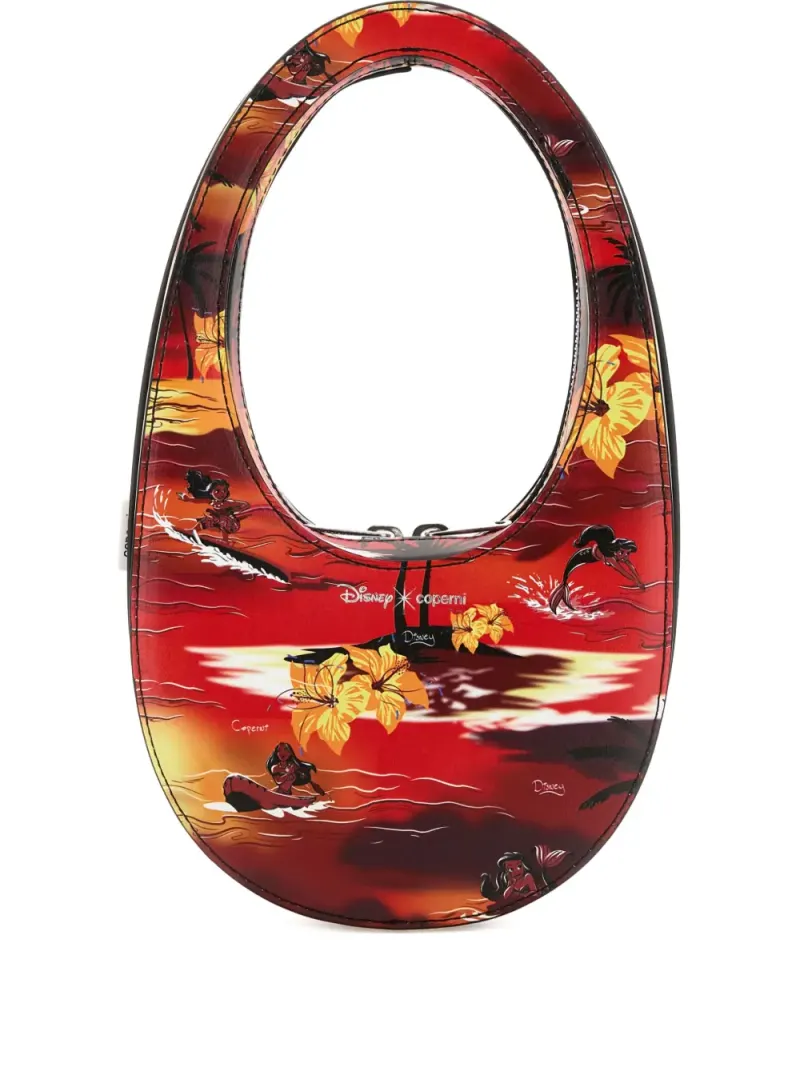 Coperni x Disney mini Tropical Swipe Tote Bag in Rot