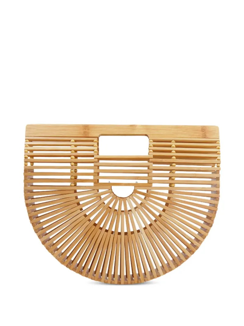 Cult Gaia Mini Ark Bamboo-Tasche Mini in Nude