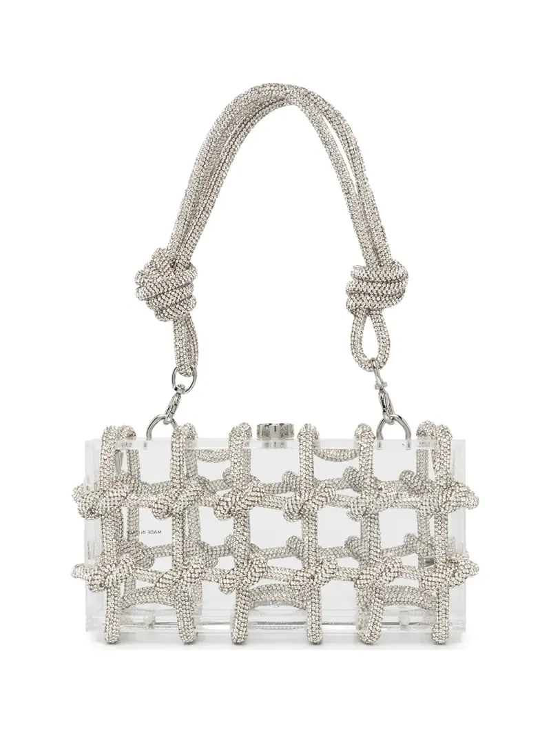 Cult Gaia Bella Schultertasche mit Kristallen