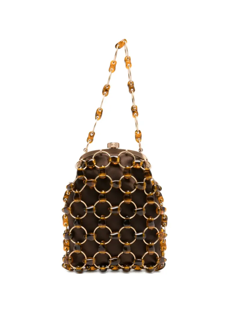 Cult Gaia Brielle Tote Bag mit Kette in Braun