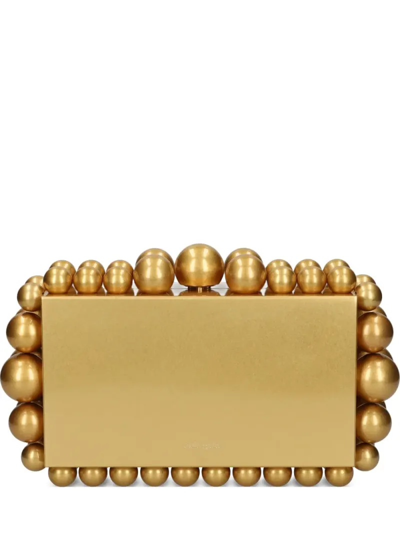 Cult Gaia Clutch mit Perlen in Gold