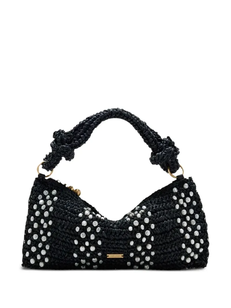 Cult Gaia Hera Nano Schultertasche in Schwarz
