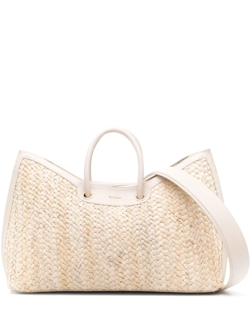 Cult Gaia Idaia Shopper in Nude