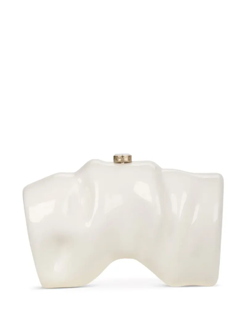 Cult Gaia Scrunch Clutch in Weiß