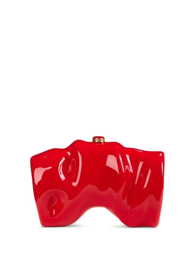 Cult Gaia Scrunch Clutch in Rot