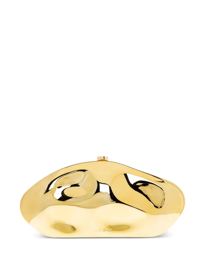 Cult Gaia Skulpturale Mini-Tasche im Metallic-Look Mini in Gelb