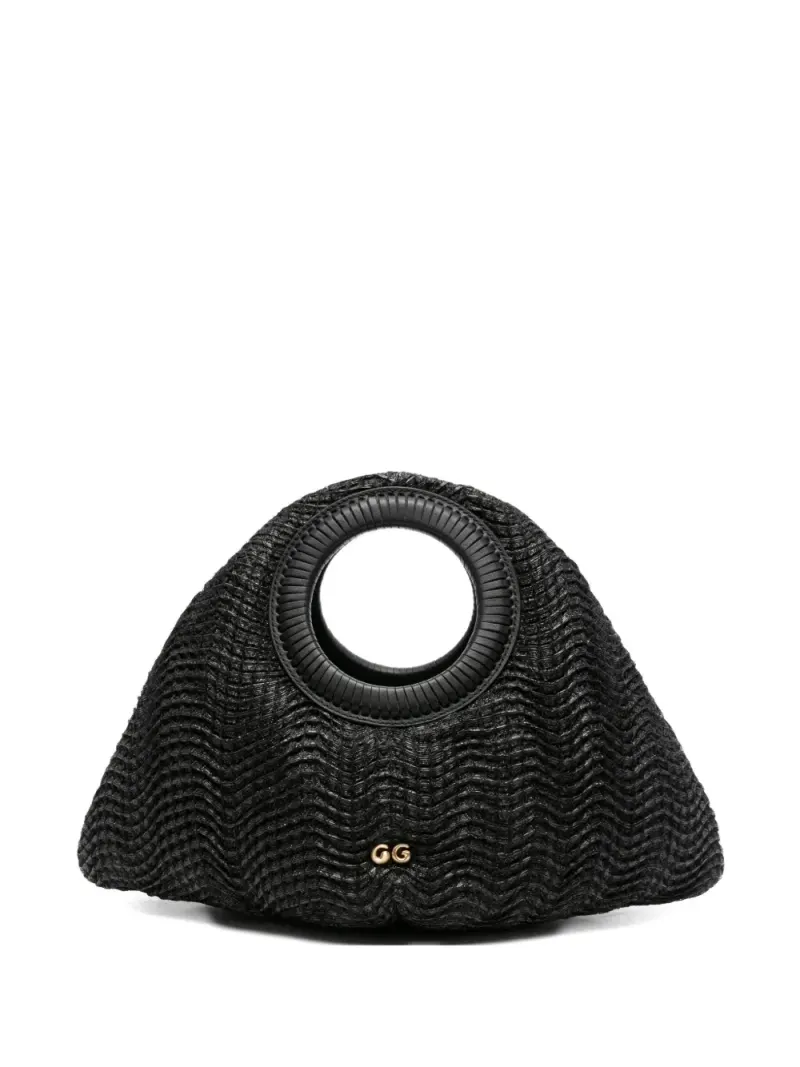 Cult Gaia Thais Tote Bag mit Wellen-Struktur in Schwarz