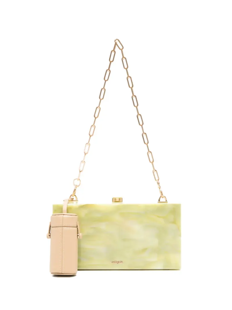 Cult Gaia The Backgammon Clutch in Grün