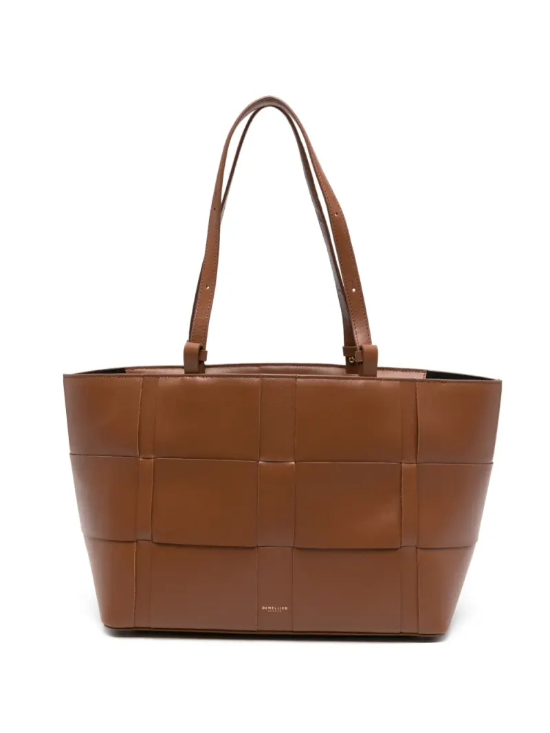 Demellier Florence Tote Bag aus gewebtem Leder