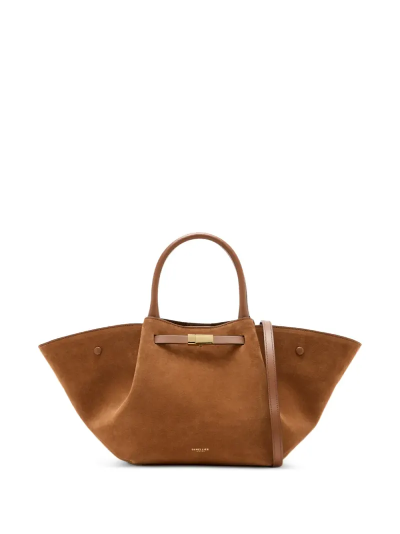 DeMellier Midi The New York Tote Bag mit Henkel in Braun