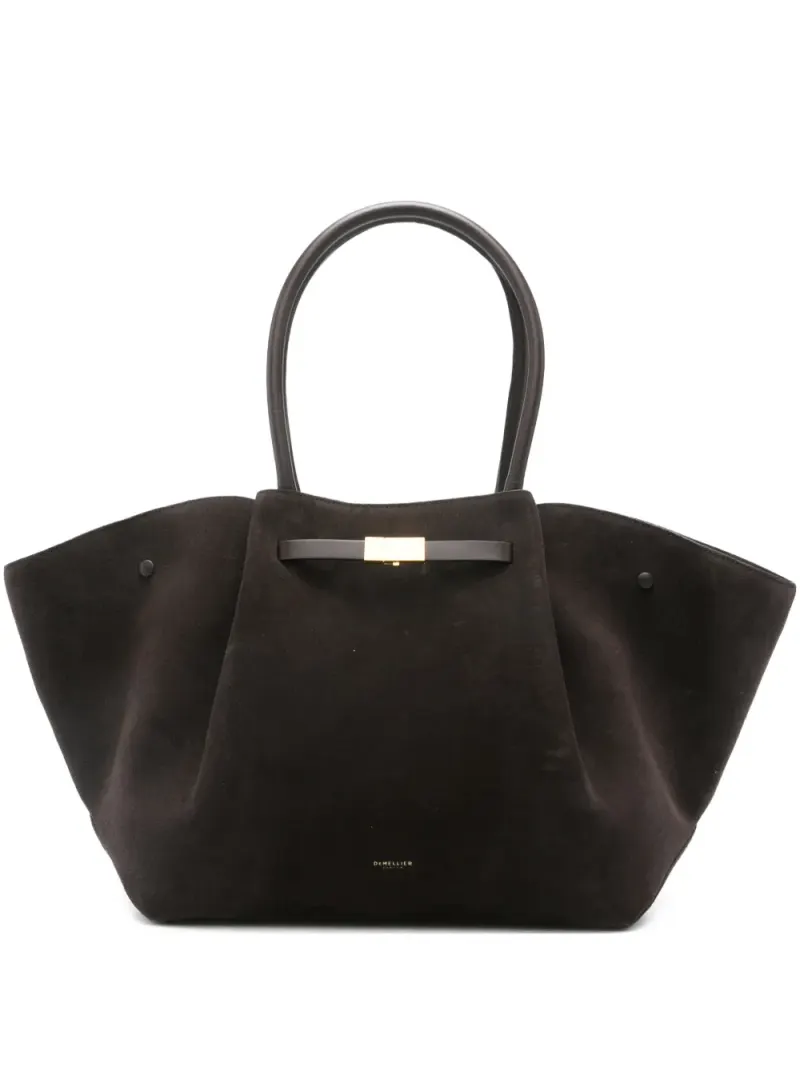 DeMellier New York Schultertasche aus Wildleder in Braun Wildleder-Leder