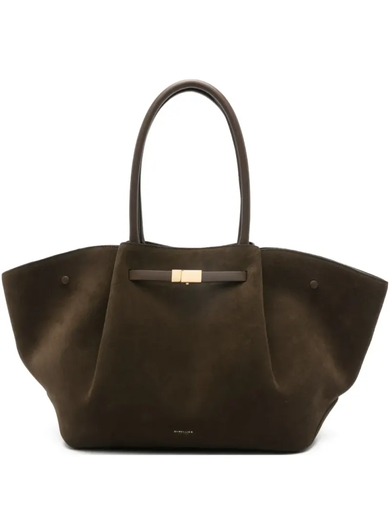 DeMellier New York Schultertasche aus Wildleder in Braun Wildleder-Leder