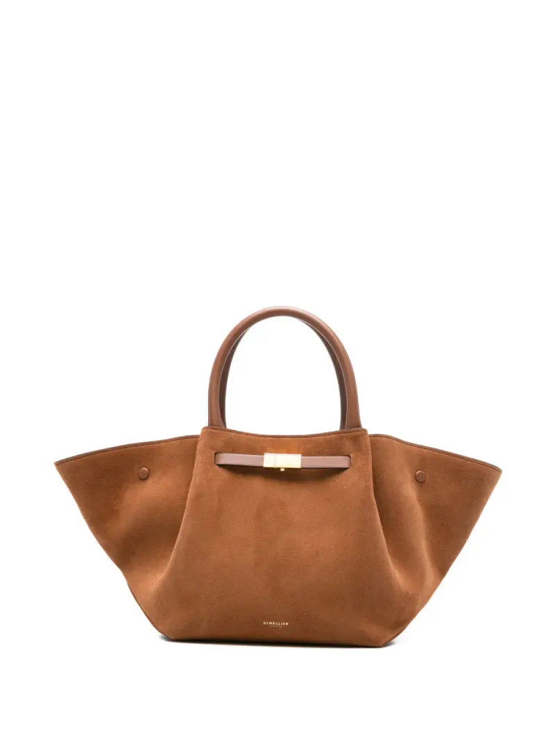 DeMellier Mittelgroße New York Tote Bag mit Schnalle in Braun
