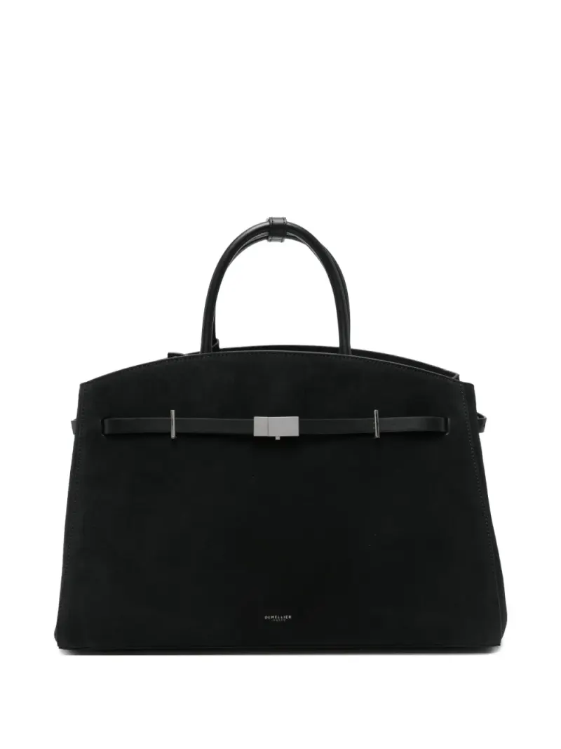 DeMellier The Hudson Tote Bag aus Wildleder in Schwarz Wildleder-Leder