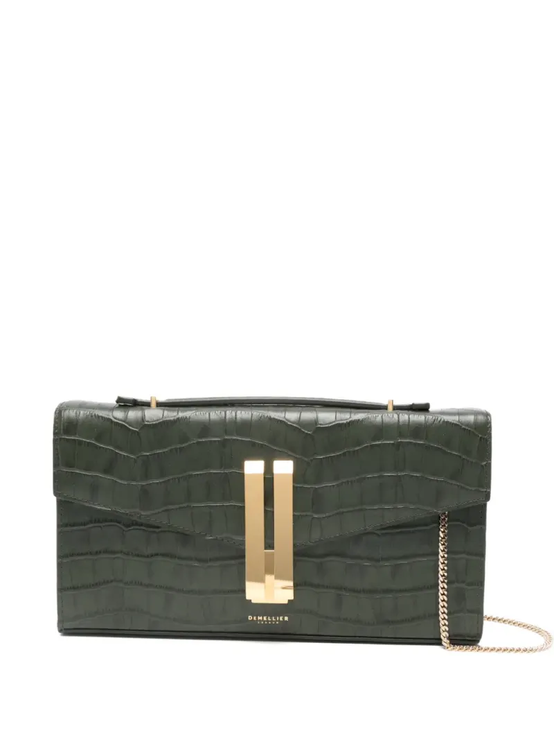 Demellier Vancouver Clutch mit Kroko-Effekt