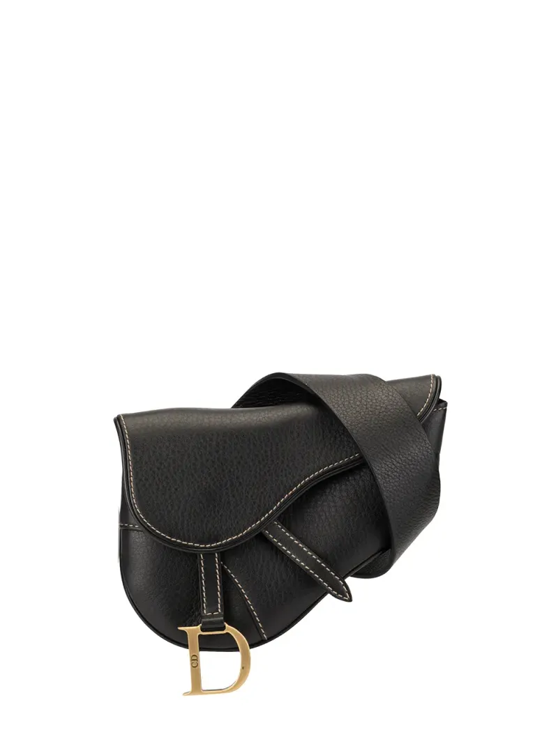 Dior Saddle in Schwarz – Schultertasche