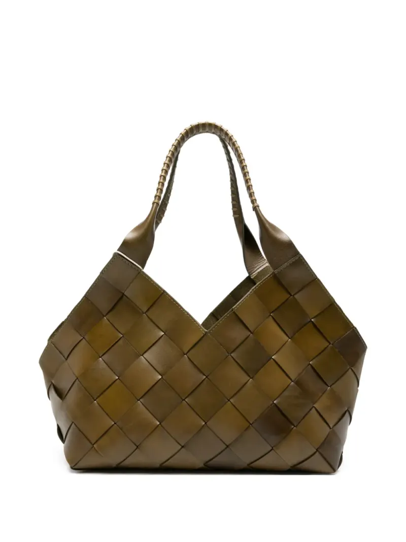 Dragon Diffusion Castello woven shoulder bag in Grün