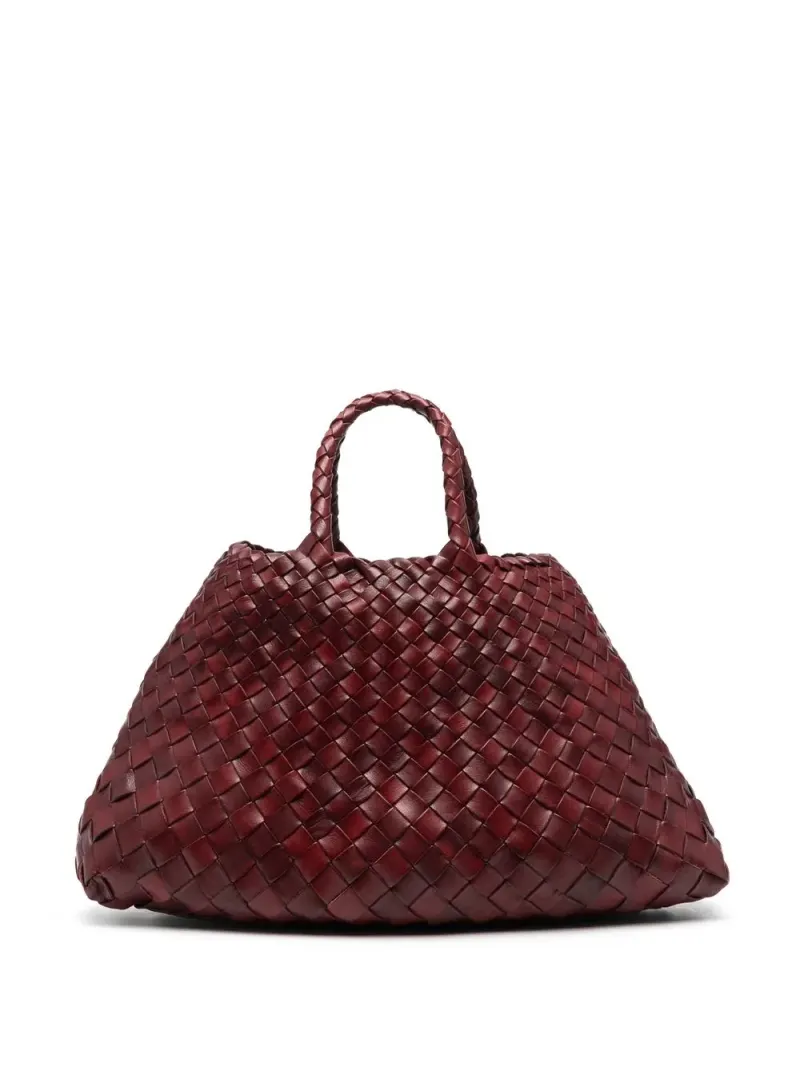 Dragon Diffusion Gewebte Schultertasche in Rot