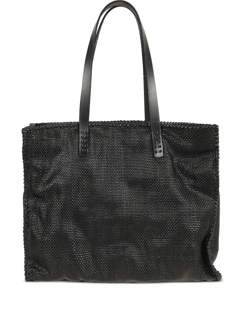 Dragon Diffusion Gewebte Tote Bag in Schwarz