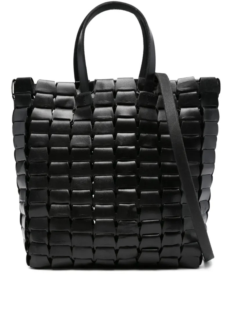 Dragon Diffusion Gewebte Handtasche in Schwarz