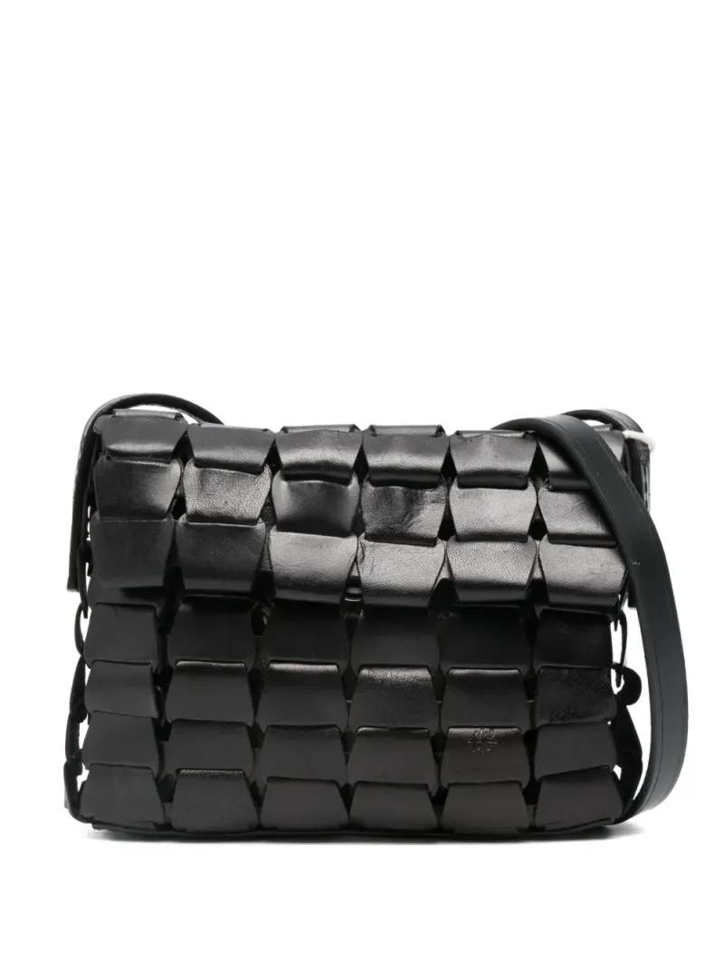 Dragon Diffusion Gewebte Schultertasche in Schwarz