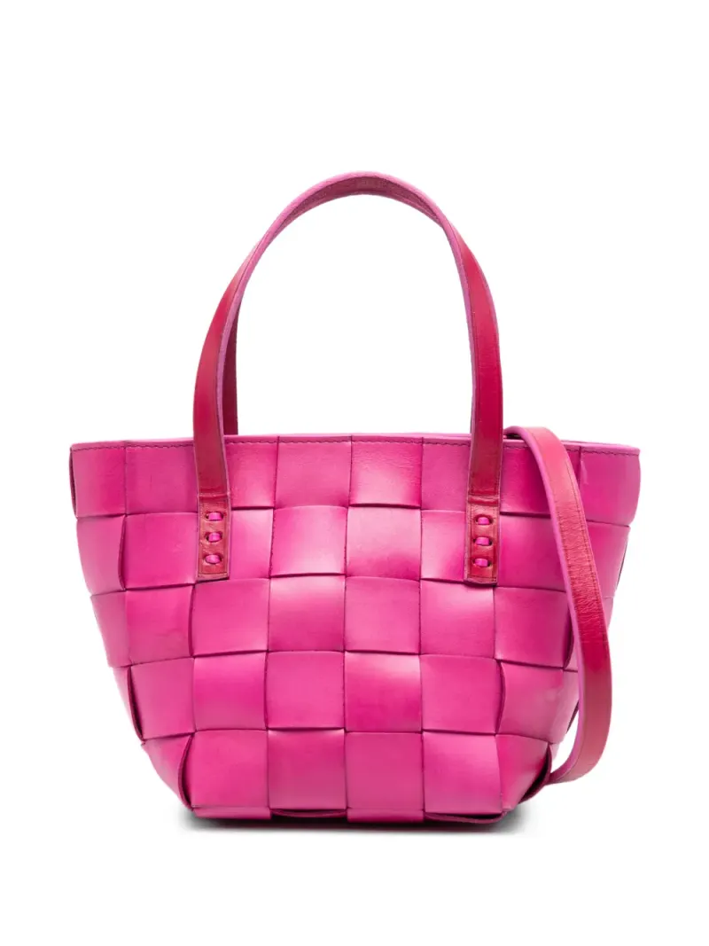 Dragon Diffusion Gewebte Handtasche in Rosa