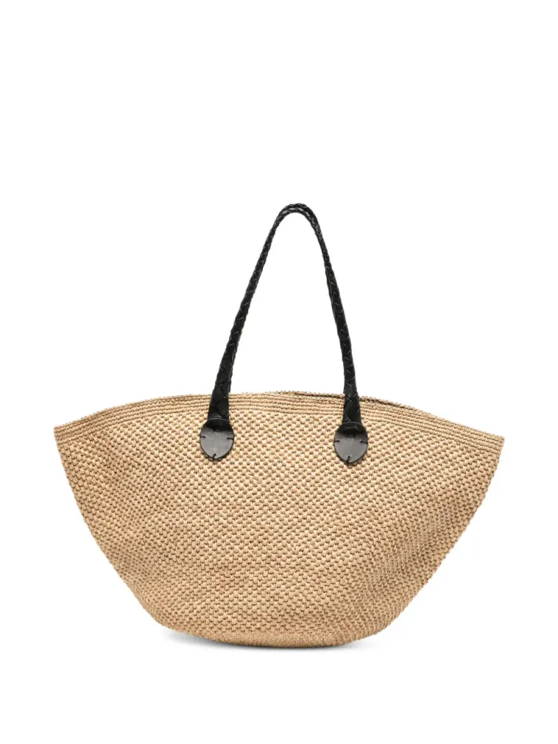 Dragon Diffusion Gewebter Brunella Tote Bag in Nude