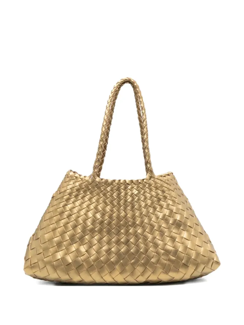 Dragon Diffusion Handtasche mit Flechtmuster in Gold