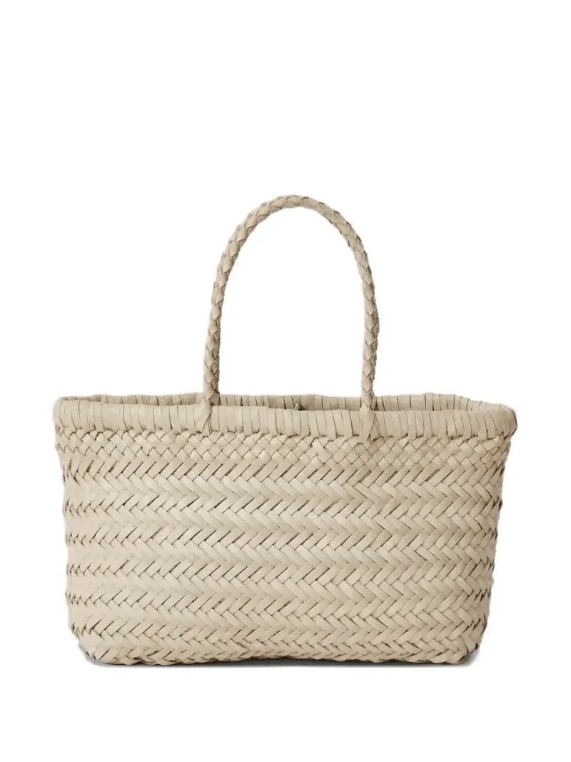 Dragon Diffusion Handtasche mit geflochtenen Riemen in Nude