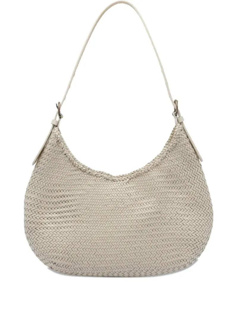 Dragon Diffusion Luna Mezza Schultertasche in Nude