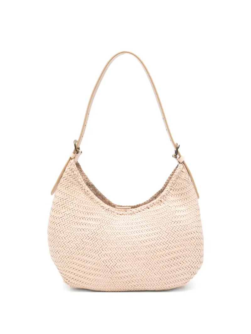 Dragon Diffusion Luna Mezza Schultertasche mit Webmuster in Rosa