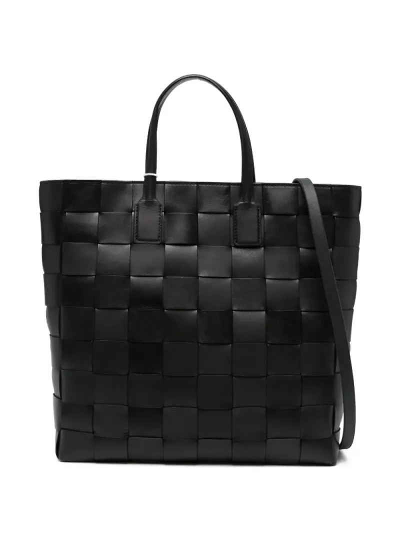 Dragon Diffusion Mittelgroßer Pino Tote Bag mit gewebtem Henkel in Schwarz