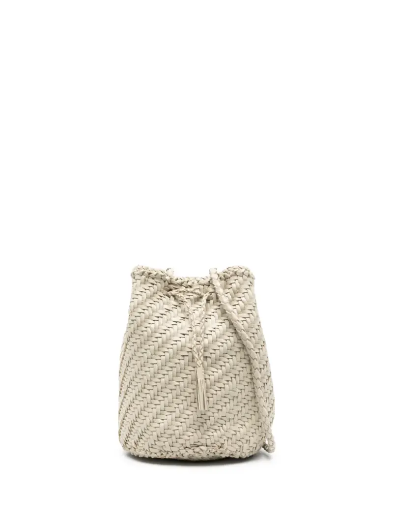 Dragon Diffusion Pompom Double Jump Ledertasche in Nude