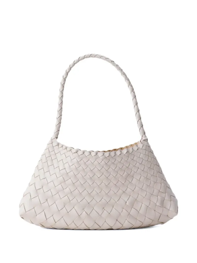 Dragon Diffusion Rosanna Tote Bag aus gewebtem Leder in Nude
