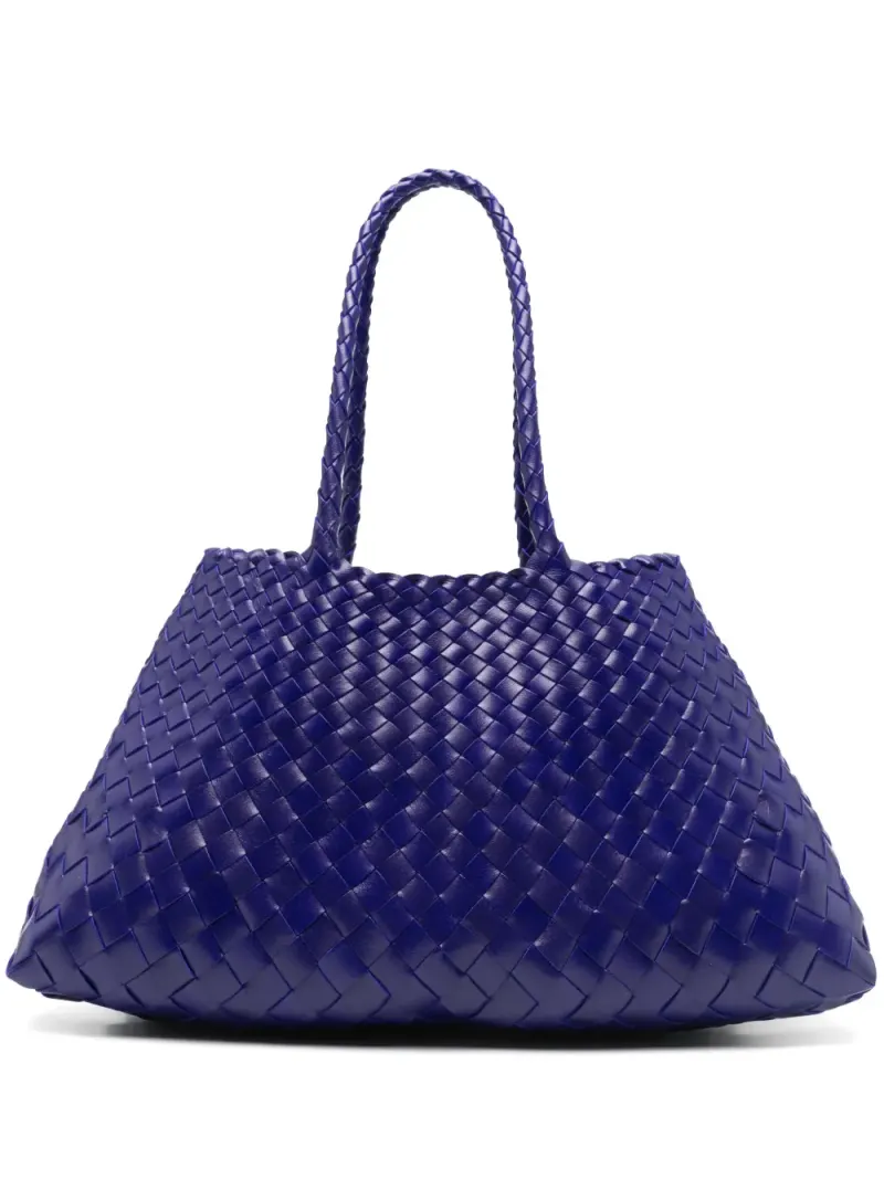 Dragon Diffusion Schultertasche aus Leder in Blau