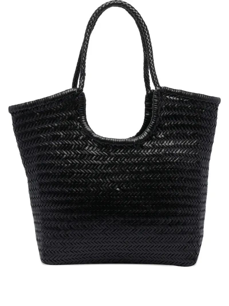 Dragon Diffusion Shopper mit Webmuster in Schwarz