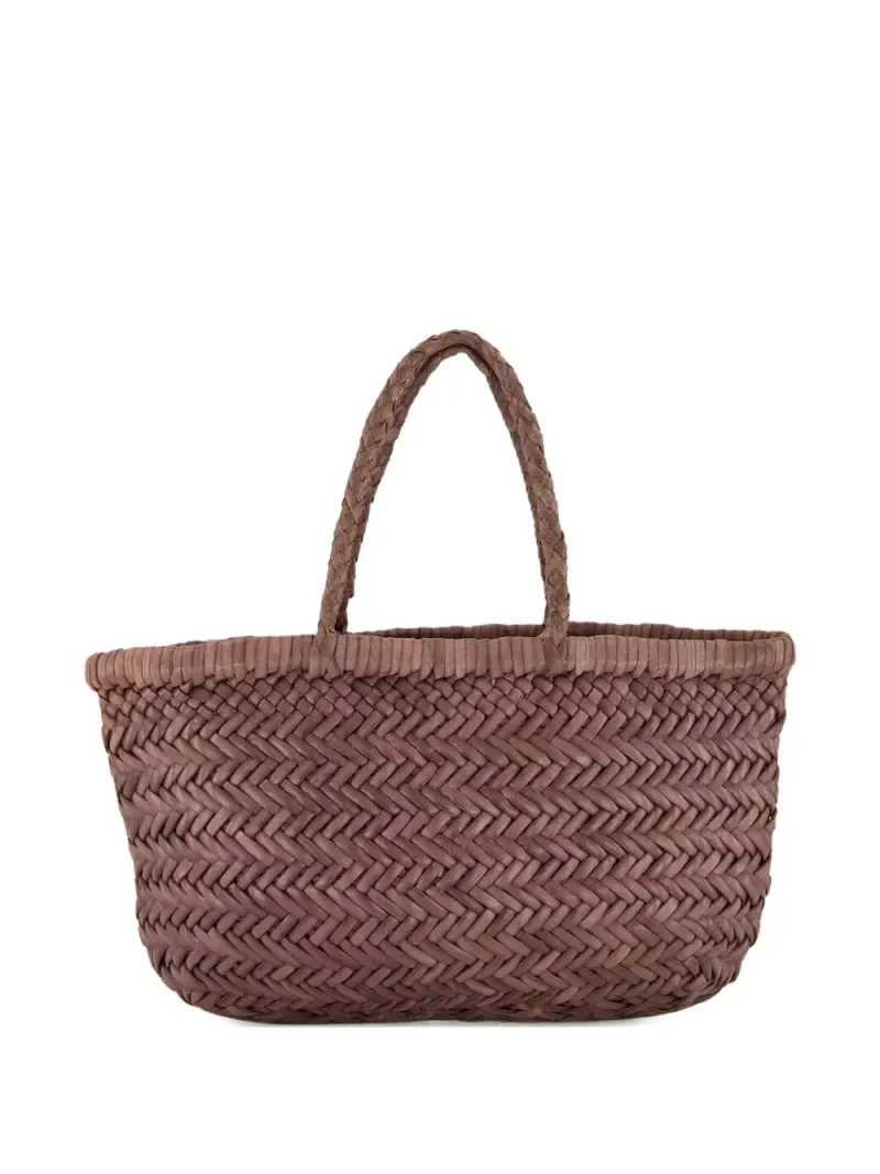 Dragon Diffusion Tote Bag mit Fischgrätenmuster in Braun