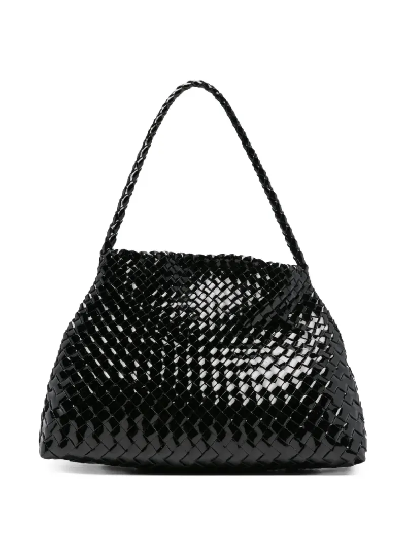 Dragon Diffusion Tote Bag aus Lackleder in Schwarz